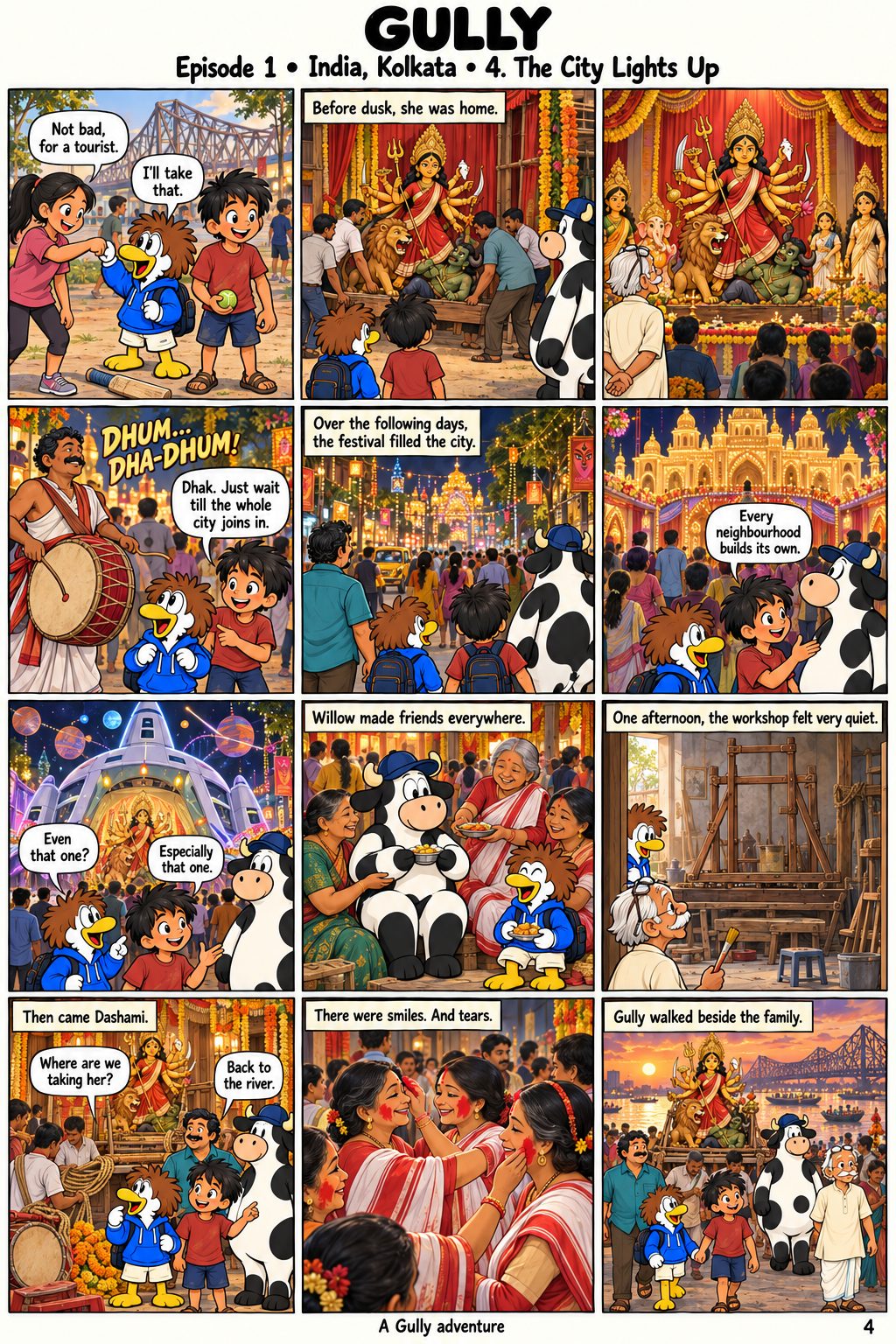 Episode 1, page 4: The City Lights Up.
